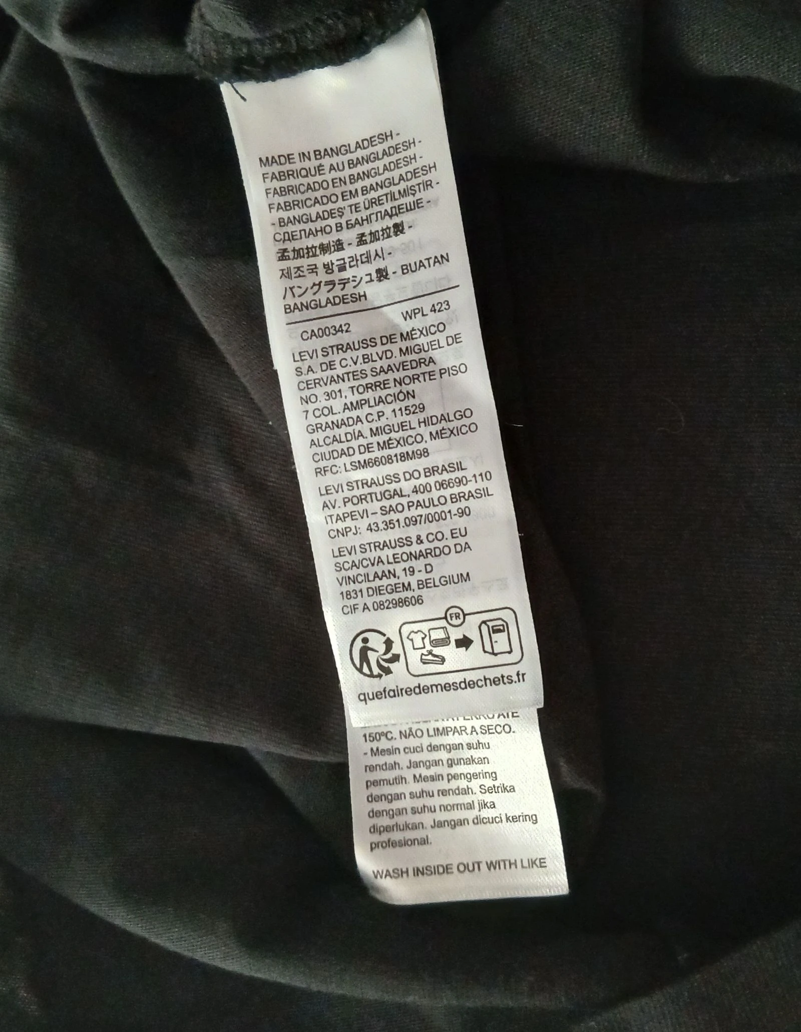 Camiseta negra Levi's - Logo de leopardo - Talla S – photo 11